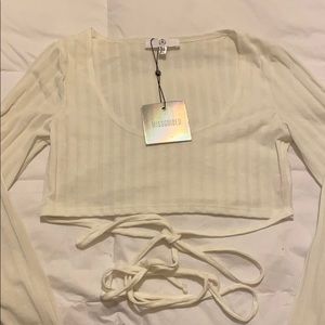 Misguided Tie Crop Top